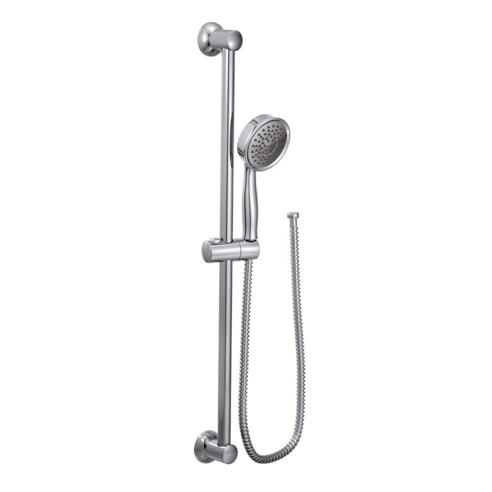 Chrome Adjustable Handheld Showerhead with Slide Bar