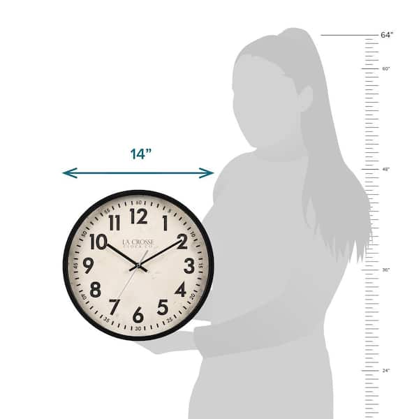 La Crosse Clock Co. 14 In. Silas Indoor/Outdoor Wall Clock Hygrometer &  Thermometer - Baller Hardware