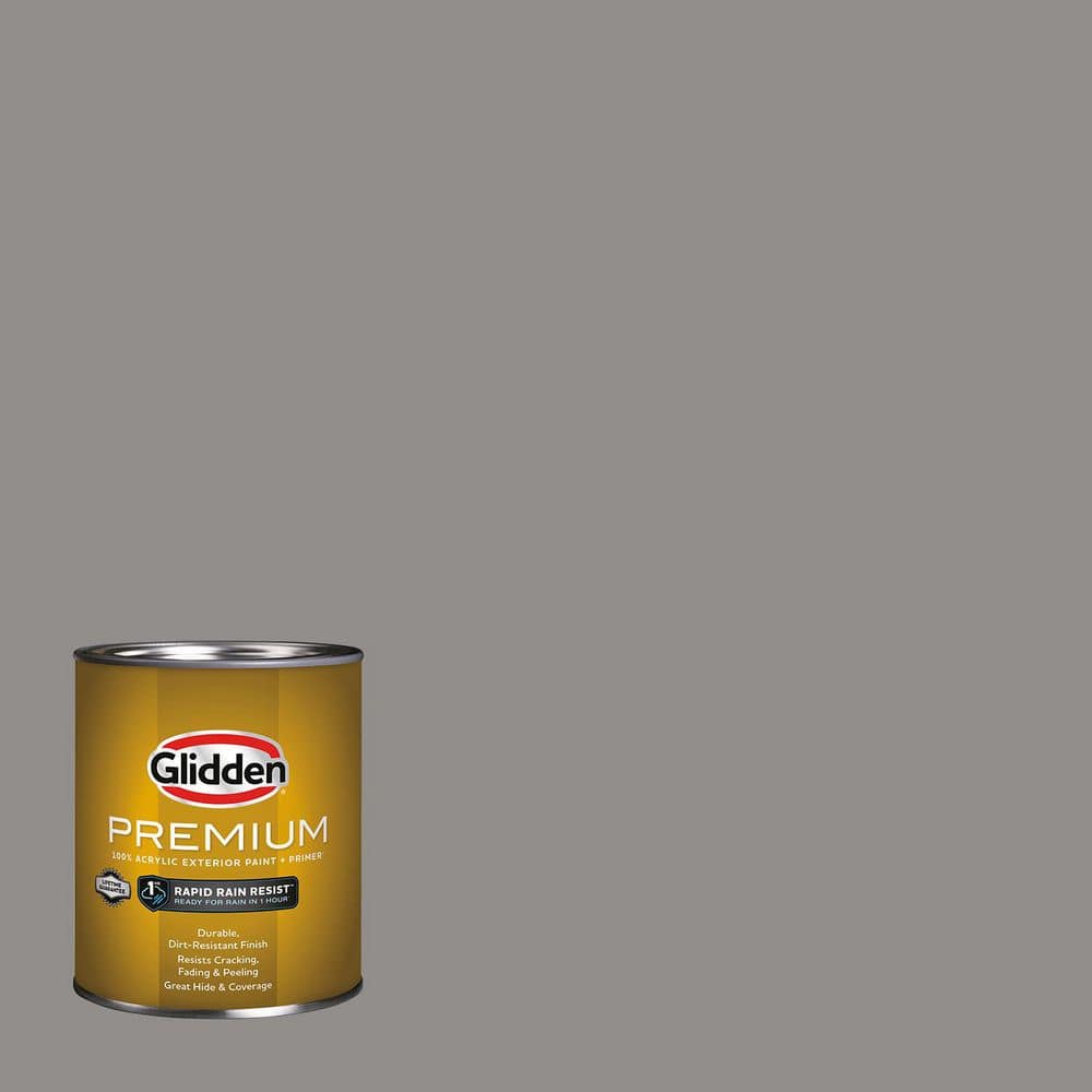 Glidden Premium 1 qt. PPG1002-5 Antique Silver Satin Exterior