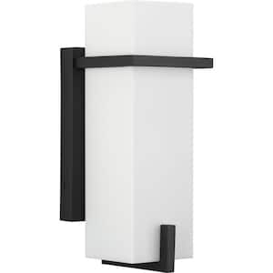 Antrim Collection One-Light Black Modern Small Outdoor Wall Lantern