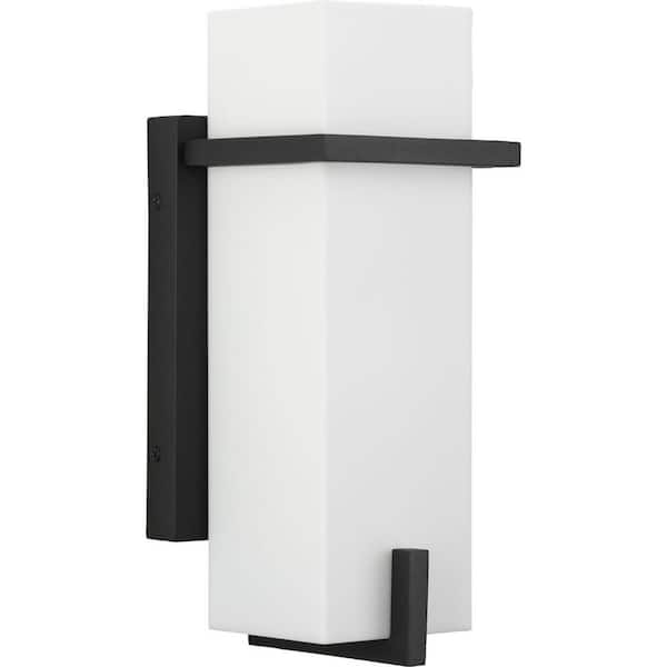 Progress Lighting Antrim Collection 1-Light Black Modern Small Outdoor Wall Lantern