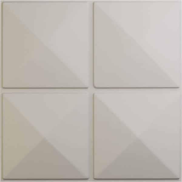 Ekena Millwork 19 5/8 in. x 19 5/8 in. Richmond EnduraWall Decorative 3D Wall Panel, Satin Blossom White (Covers 2.67 Sq. Ft.)
