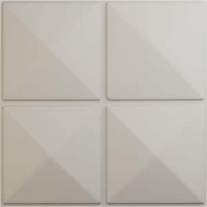 19 5/8 in. x 19 5/8 in. Richmond EnduraWall Decorative 3D Wall Panel, Satin Blossom White (12-Pack for 32.04 Sq. Ft.)
