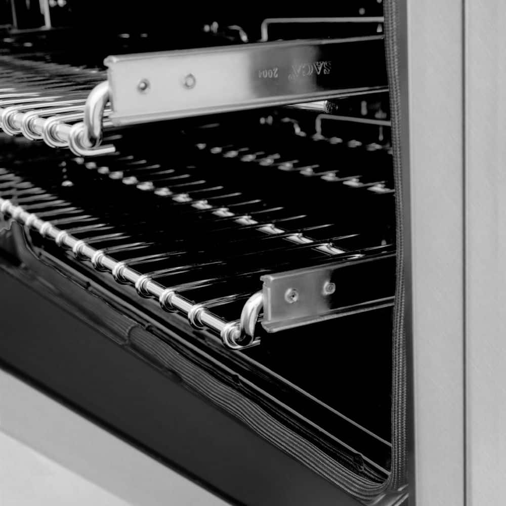 ZLINE 48" Stainless Steel Dual Fuel Range with Brass Burners