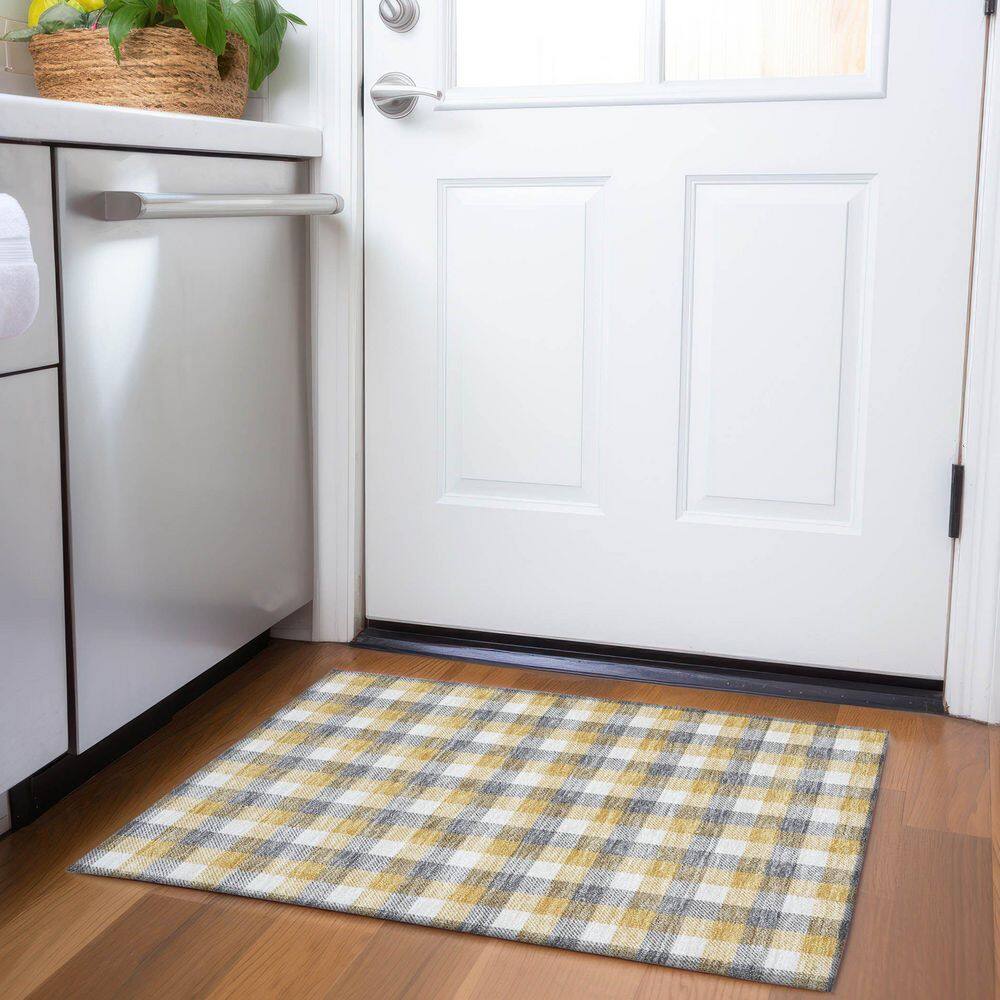 Mayfield Premium Machine Washable Abstract AMF1053 Gray 2 ft. x 3 ft. Area Rug price history on PriceWatchPro