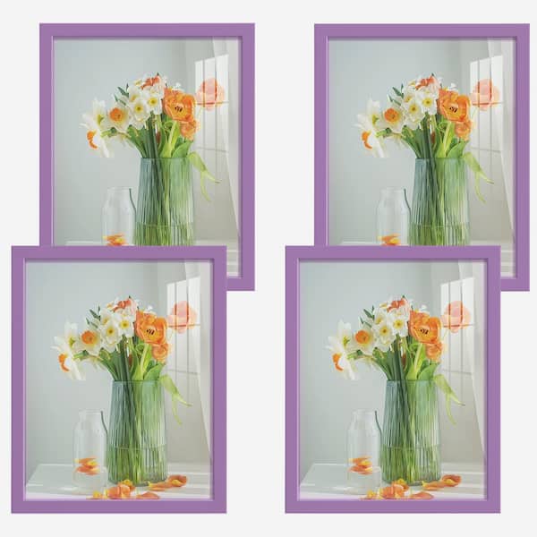 Wexford Home Modern 11 in. x 14 in. Violet Picture Frame (Set of 4)