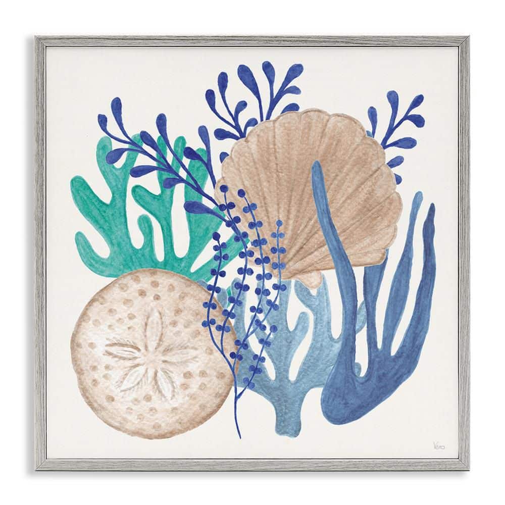 自然風景画 Garry サイン入り Stupell Industries Coastal Sea Life by Veronique Charron