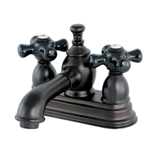 Kingston Brass Duchess 4 in. Centerset Double Handle Bathroom Faucet in Oil Rubbed Bronze