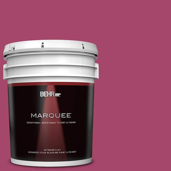 BEHR MARQUEE 5 gal. Home Decorators Collection #HDC-SM14-1 Fuschia Flair Flat Exterior Paint & Primer