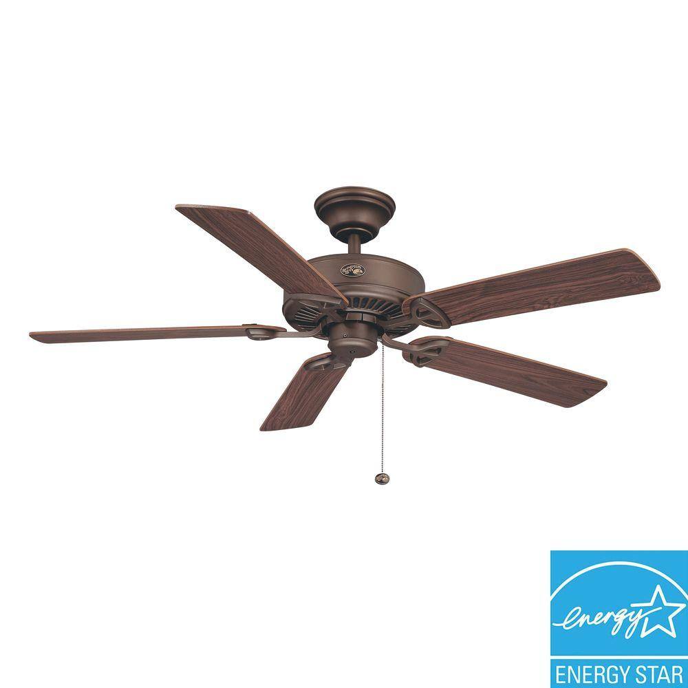 Hampton Bay Farmington 52 in. Oil Rubbed Bronze Ceiling Fan B552QIORB