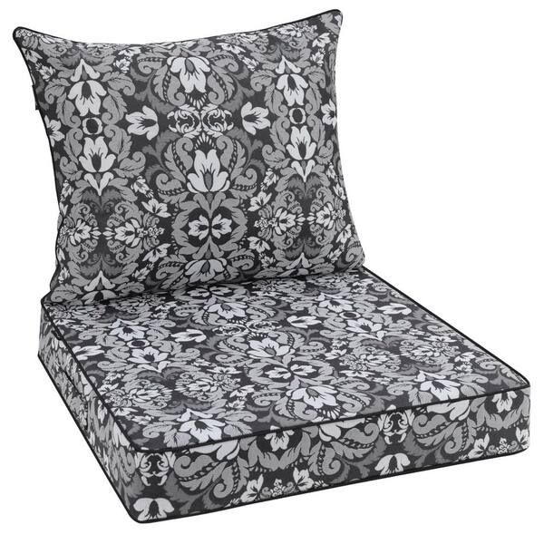 24 in. x 24 in. Outdoor Sofa Cushion Gray