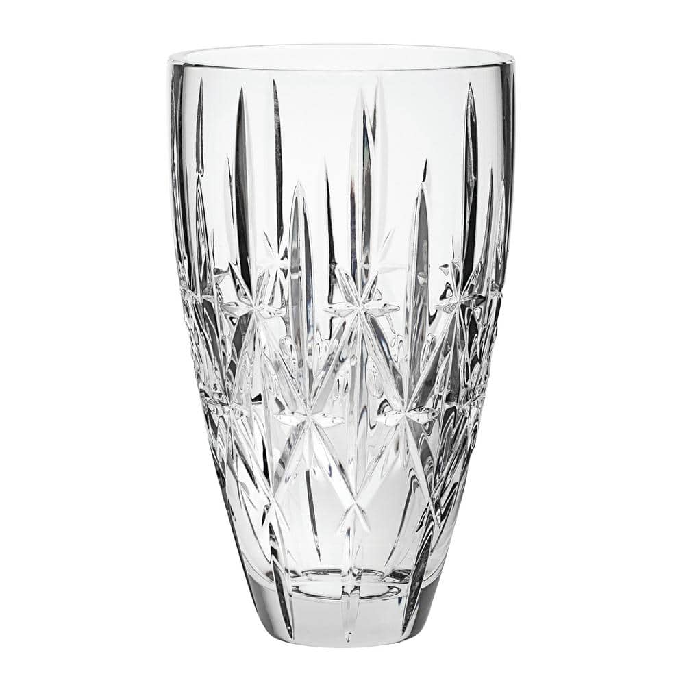 Marquis 9-Inch Clear Crystal Cut Round Vase