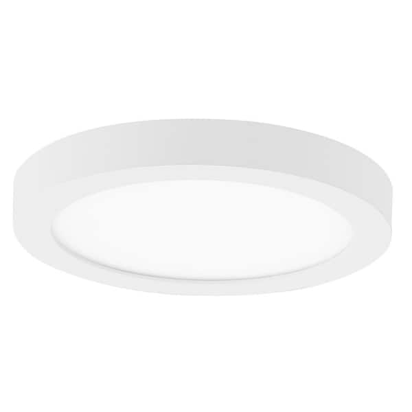 Minka Lavery Vantage 7.5 in. 1-Light White LED Flush Mount with Acrylic Diffuser