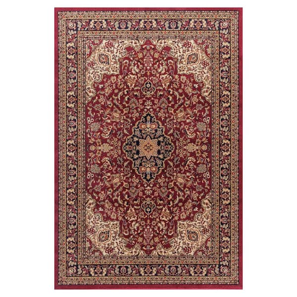 Concord Global Trading Jewel Heriz Red 7 ft. x 9 ft. Area Rug