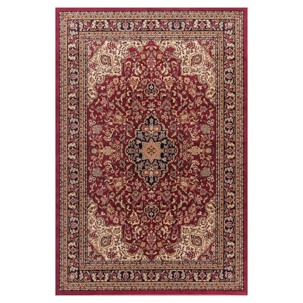 Concord Global Trading Jewel Heriz Red 8 ft. x 10 ft. Area Rug