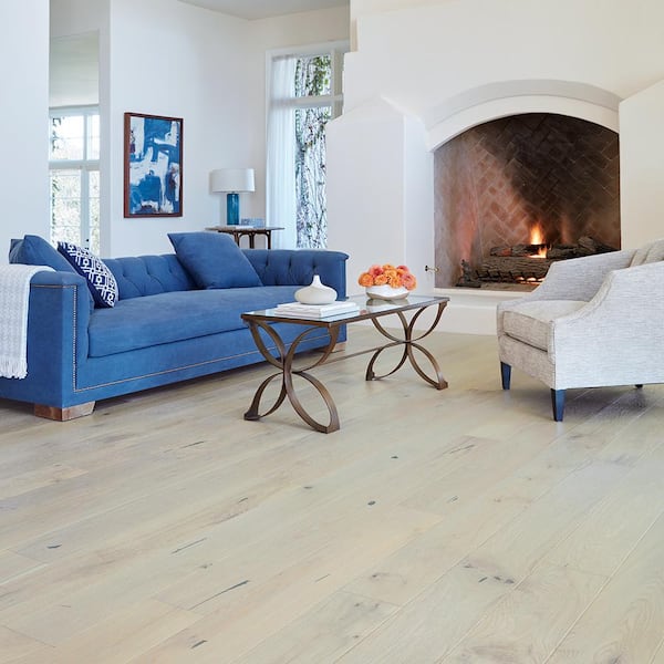 Salt Creek French Oak 1/2 in. T x 7.5 in. W Tongue & Groove Wire Brushed Engineered Hardwood Flooring (23.3 sqft/case)