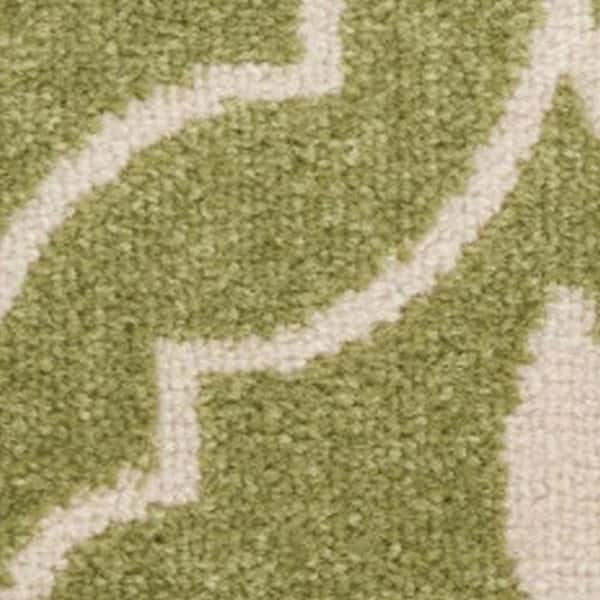 2 ft. x 10 ft. White Floral Washable Area Rug Runner Rug