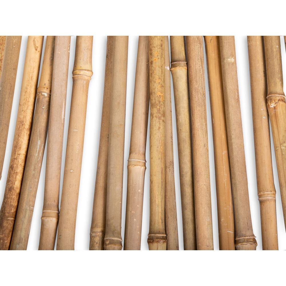 Natural Bamboo Garden Stakes for Plant Support, 48" Length