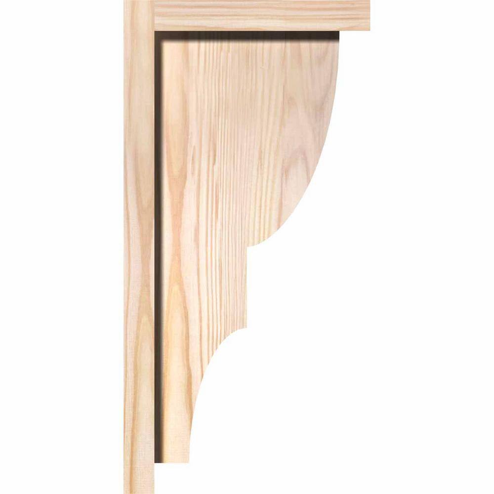 Douglas Fir Smooth Finish Ridgewood Corbel with Backplate