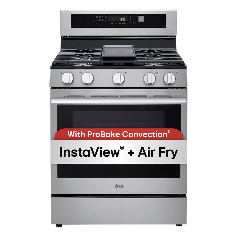 LG 6.3 cu. ft. Smart True Convection InstaView Gas Range Single LG 6.3 cu. ft. Smart True Convection InstaView Gas Range Single