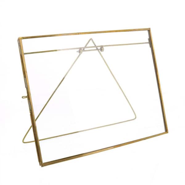 HomeRoots Victoria in. in. Brass Picture Frame