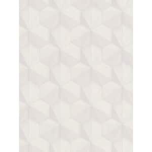 Tri-Hexagonal Cream Paper Strippable Roll (Covers 57 sq. ft.)