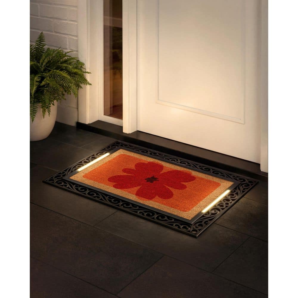 BriteStep Playful Hello 38 in. x 26.5 in. Pressure-Activated, Wireless, Auto Shut-Off, Indoor/Outdoor LED Door Mat price history on PriceWatchPro