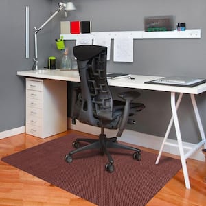 Barbury Weave Copper 35 in. x 47 in. 9 to 5 Desk Chair Mat