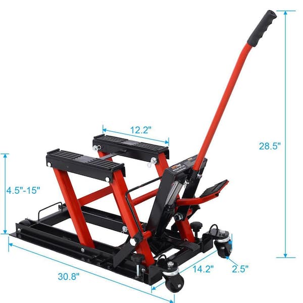 Miscool Ami 1500LB ATV Scissor Lift Jack Portable Motorcycle Lift