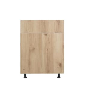 Radiance 30 in. W x 21 in. D x 34.50 in. H Ready to Assemble Slab Bath Cabinet in Light Oak