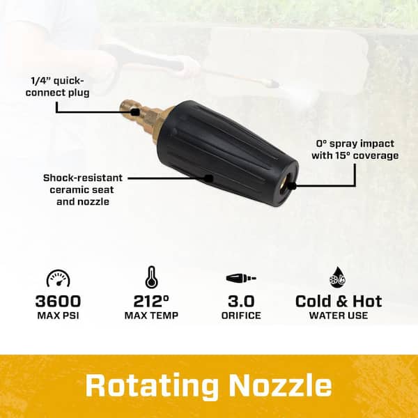Mi-T-M Corporation 3600 PSI Universal Turbo Rotating Nozzle with