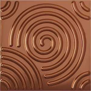 19 5/8 in. x 19 5/8 in. Spiral EnduraWall Decorative 3D Wall Panel, Copper (Covers 2.67 Sq. Ft.)