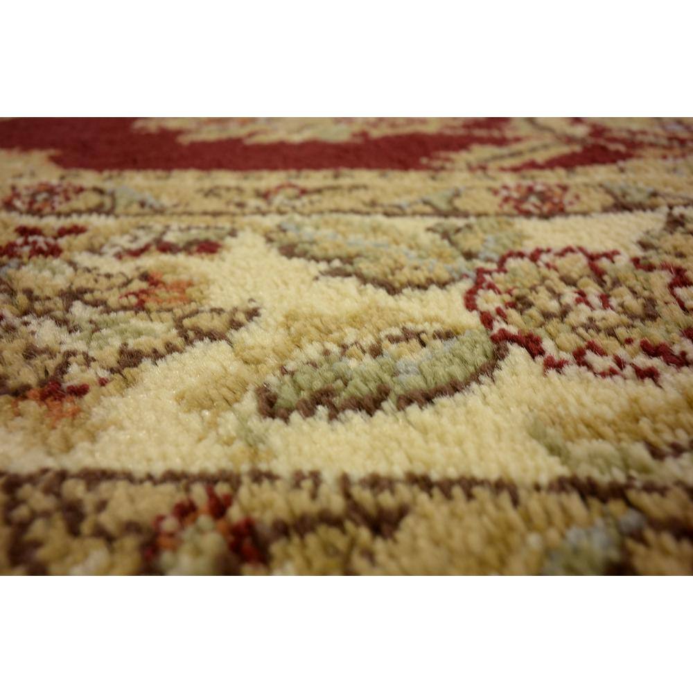 Reddington Classic Red 4' Square Synthetic Easy-Care Rug