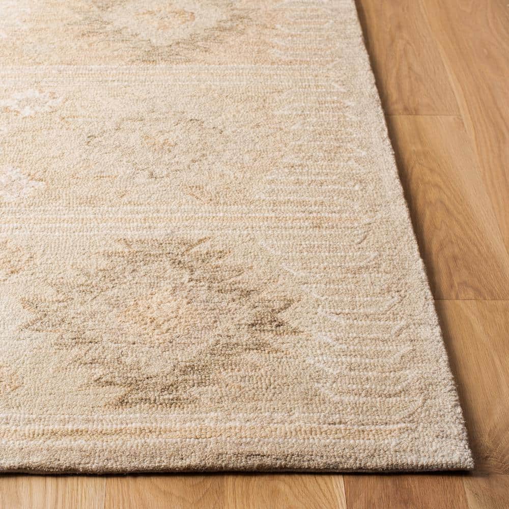 Capri Beige Hand-Tufted Wool 9' x 12' Area Rug