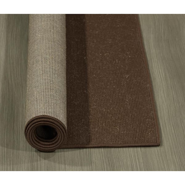 Ottomanson Garage Collection Waterproof Stain Resistant Solid 7x8 Garage  Area Rug, 7 ft. 3 in. x 8 ft. 2 in., Brown GGE508-7X8 - The Home Depot