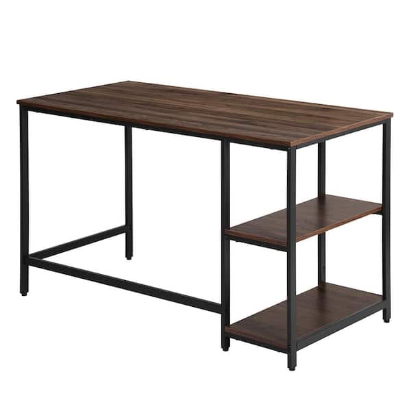 maocao hoom 47.2 in. Brown Home Office Retangular Desk Computer Desk Writing Desk