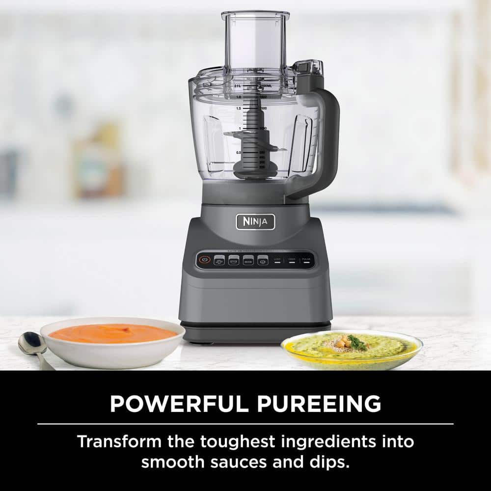 Ninja 9-Cup Silver Food Processor with Variable Speed and Attachments