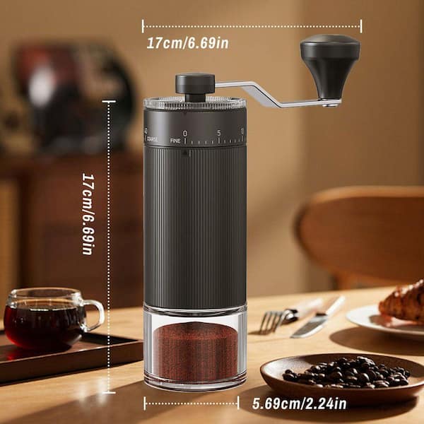 JFVKAF Manual Coffee Grinder with 40 Adjustable Ceramic Settings