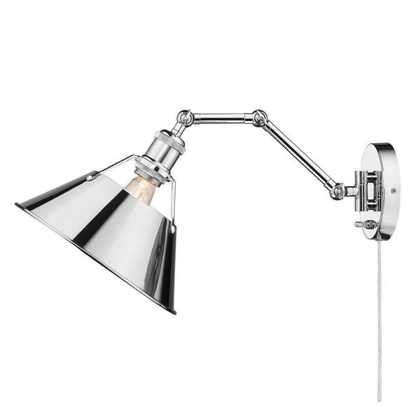 Golden Lighting - Orwell 9 in. Chrome Sconce