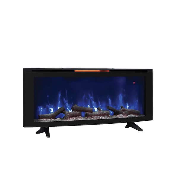Classic Flame Luminosity 48 in. Wall-Mount Electric Fireplace in Black