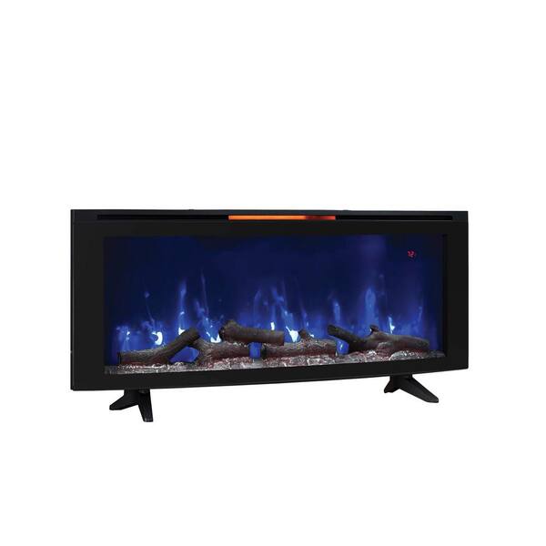 Classic Flame Luminosity 48 in. Wall-Mount Electric Fireplace in Black