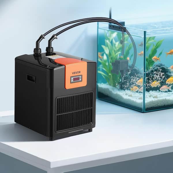 1 Piece 110 Gal., 1/3 HP, Quiet Compressor, Fast Cooling for Hydroponics Aquarium Water Chiller Set, 2025 Update