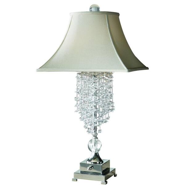 Global Direct 33 in. Silver Plated Table Lamp