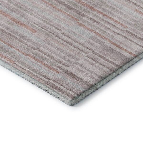 Mayfield Premium Machine Washable Abstract AMF2102 Coral 3 ft. x 4 ft. Area Rug