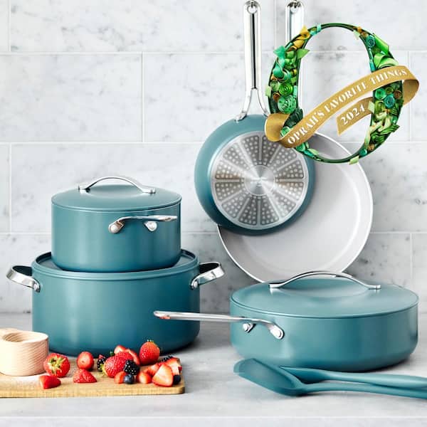GreenPan Nova 10-Piece Diamond Infused PFAS-Free Ceramic Nonstick