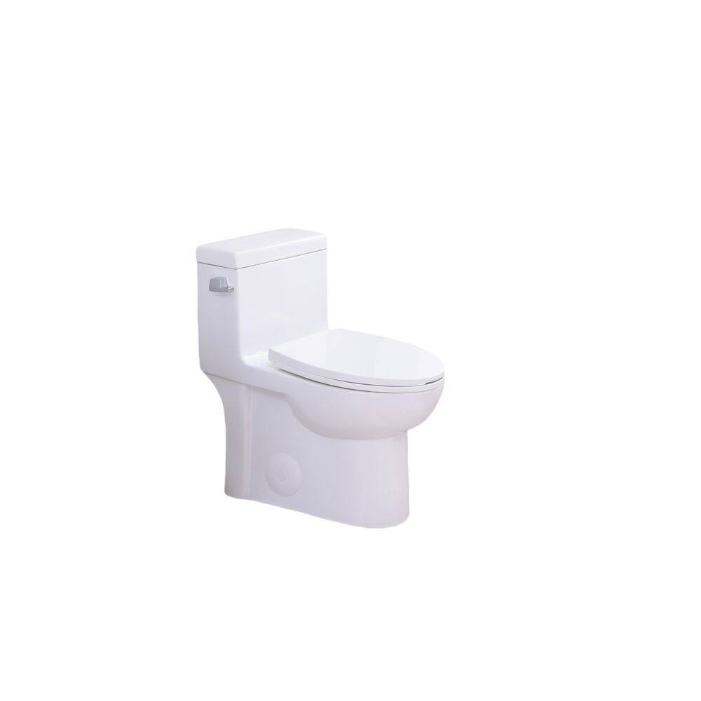 SRB003 12 inch floor-mounted 1-piece 1.28 GPF Single Flush Elongated Toilet in Glossy White Seat Included price history on PriceWatchPro
