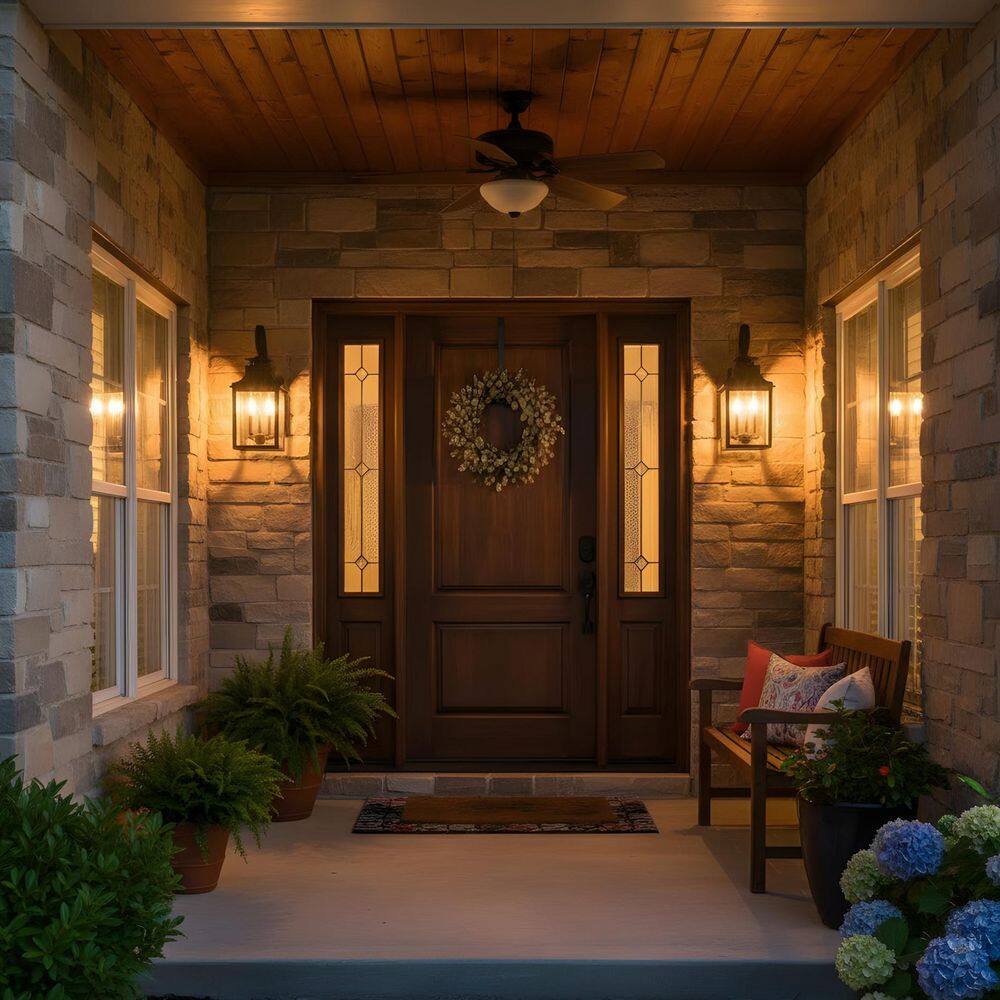 23 in. 1-Light Black Vintage Outdoor Wall Sconce for Porch, Deck, and Garden, Bulb Not Included(2-Pack) price history on PriceWatchPro