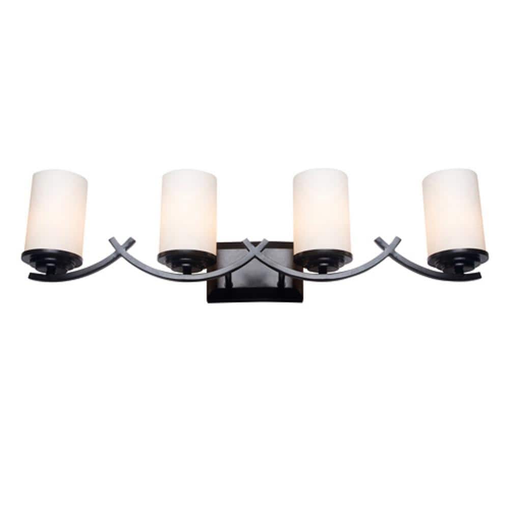 Brina 4-Light Oil-Rubbed Bronze Bath Vanity Light
