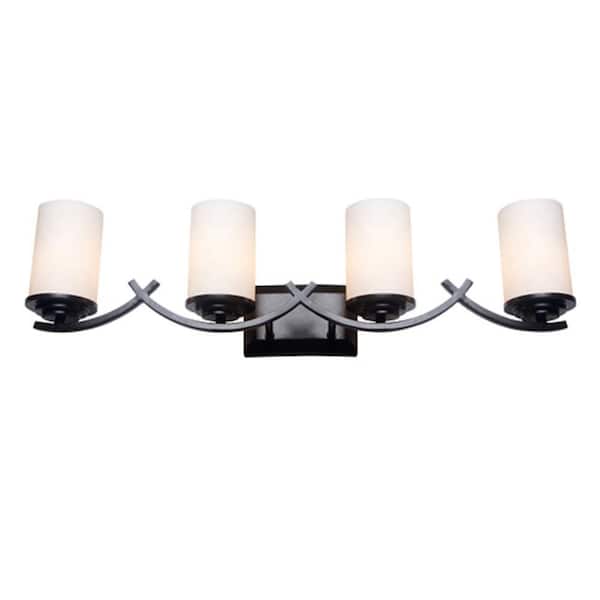 Unbranded Brina 4-Light Oil-Rubbed Bronze Bath Vanity Light