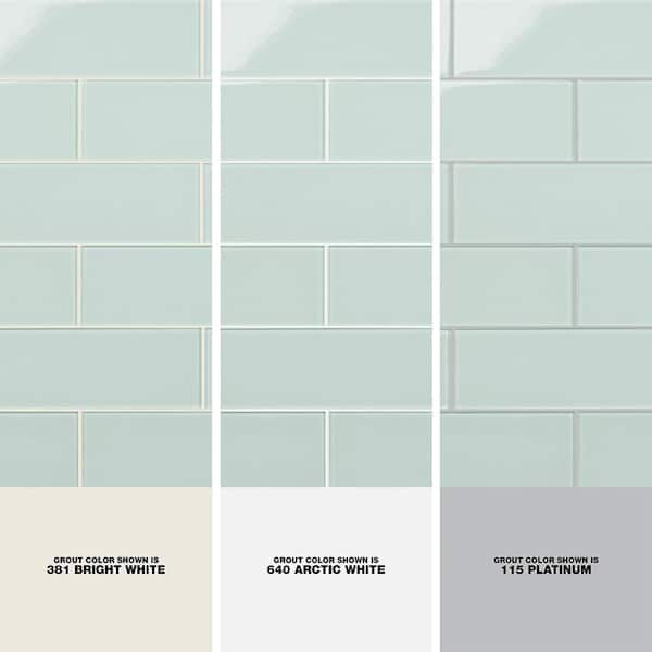 Ivy Hill Tile Contempo Seafoam 4 in. x 12 in. x 8mm Polished Glass Subway Wall Tile (1 sq. ft.) (15 pieces 5 sq.ft/Box)